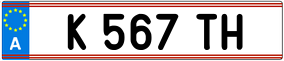 Trailer License Plate